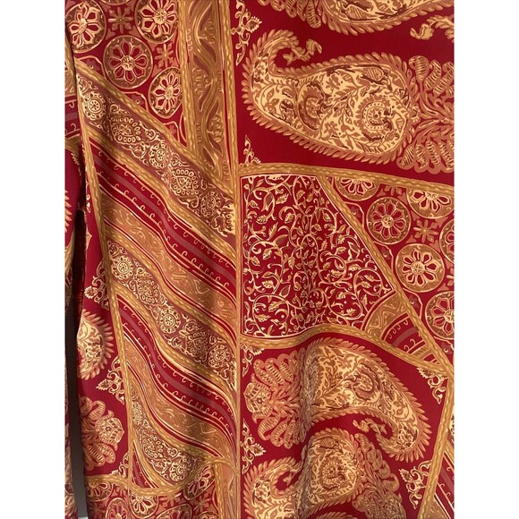 Peter Popovitch Vintage Abstract Floral Long Sleve Button Up Top - Picture 7 of 8